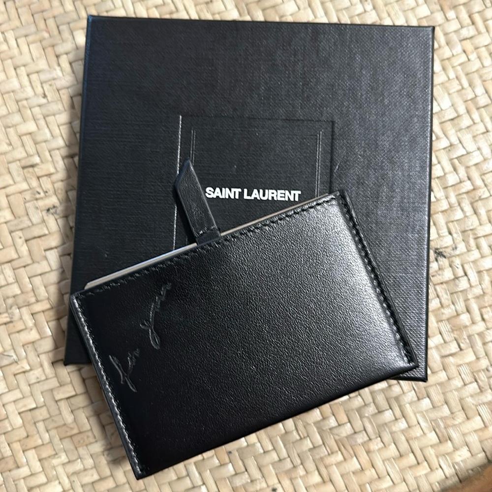 Saint Laurent Mirror and Cardholder (with original box)